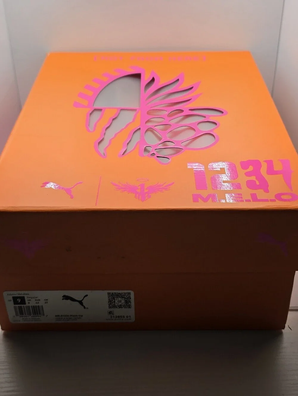 PUMA MB.01234 Mash-Up Orange Pink Men's Basketball Mens 9